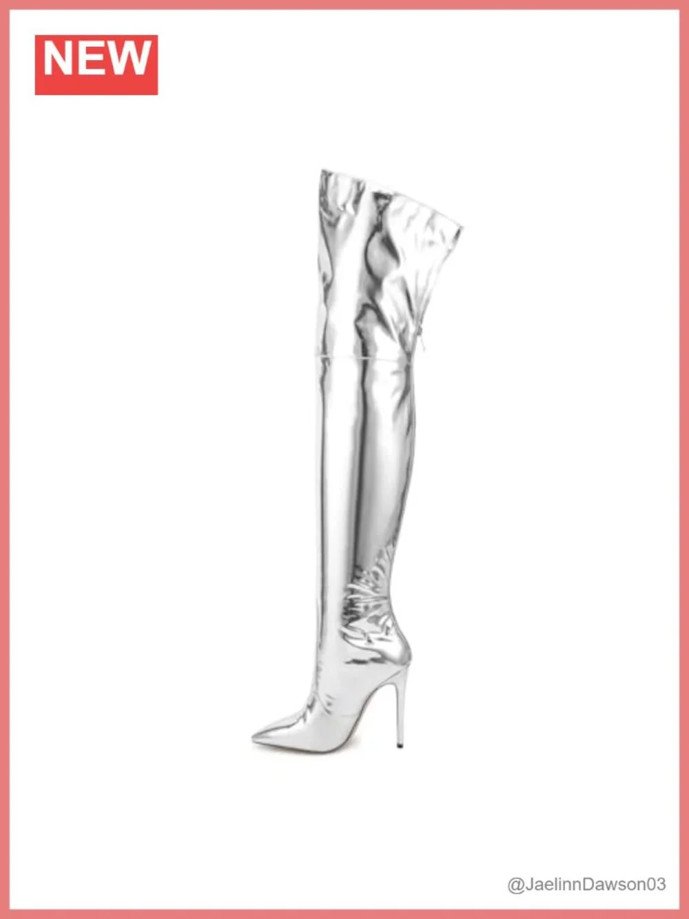 Over the Knee High Heel Boots Pointed Toe Back Zipper Stiletto Heel